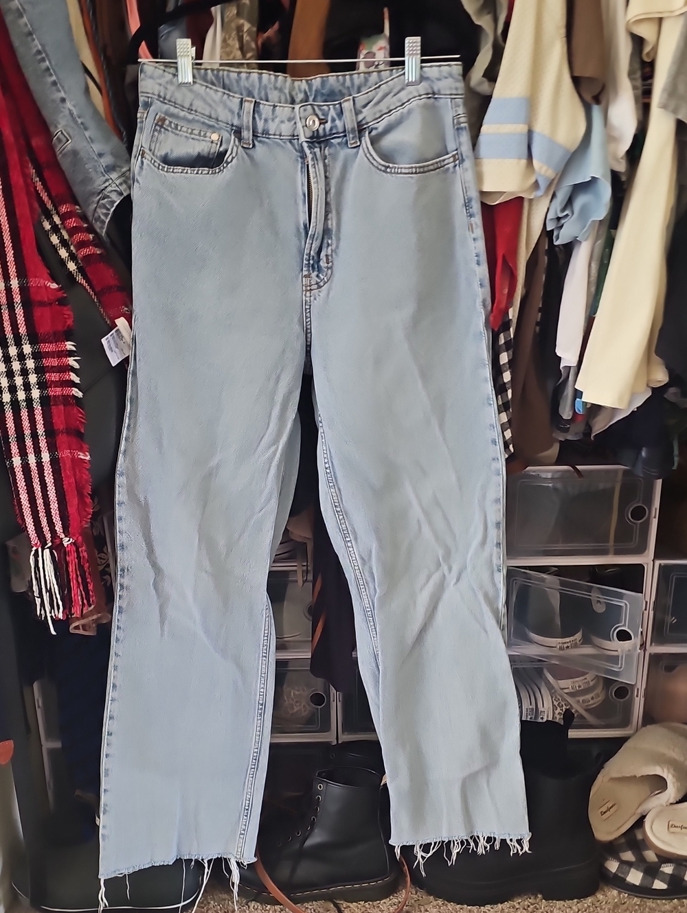 Light Wash Women's Wide-Leg Denim Jeans